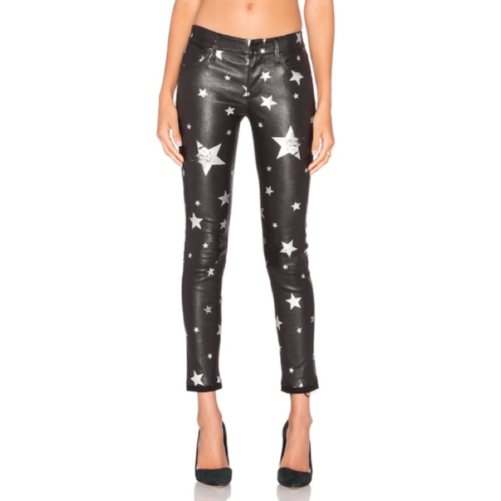 RTA star leather skinny jean pants size 24